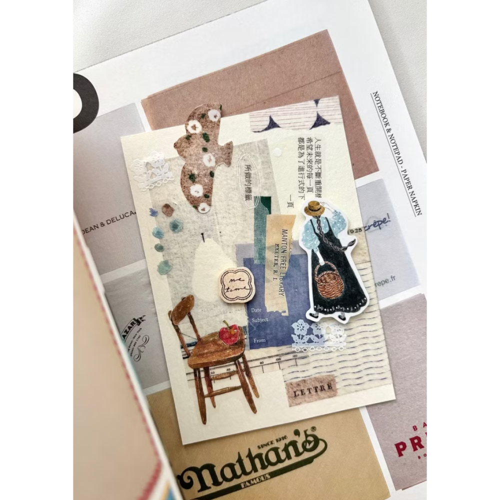 Pion 字裡行間Prose 3.5cm亮面PET膠帶【立夏手帳生活】-細節圖6