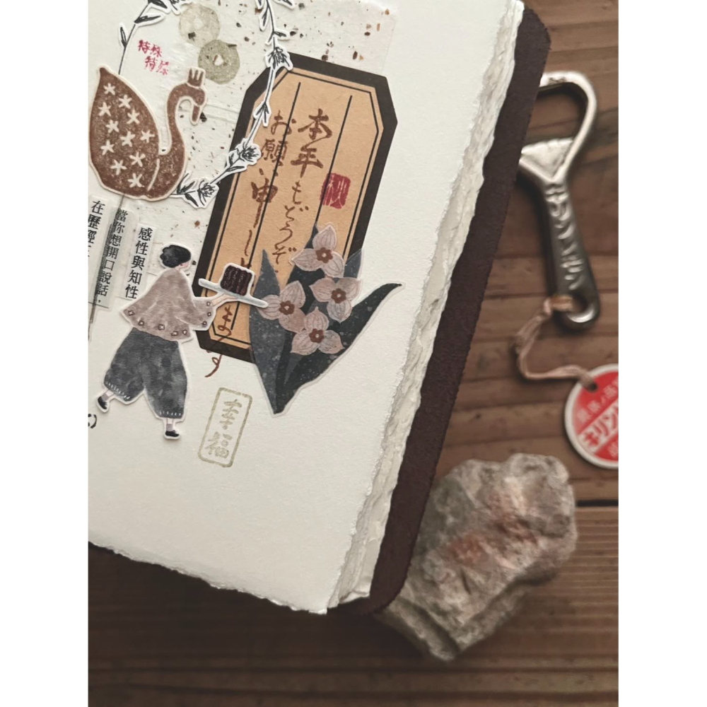 微瘋畫室 幻花之森Forest of Flower 5cm霧面PET膠帶【立夏手帳生活】-細節圖6