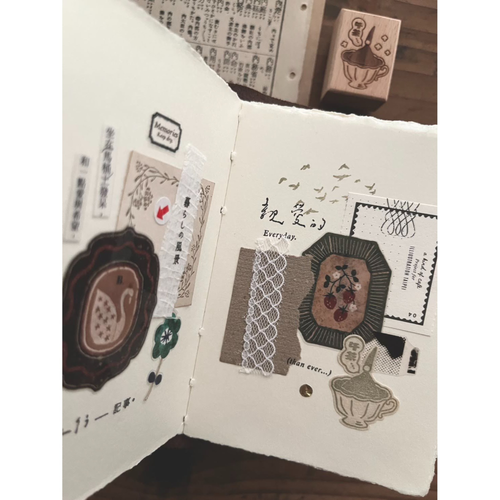 微瘋畫室 花窓Flower Window 5cm霧面PET膠帶【立夏手帳生活】-細節圖7