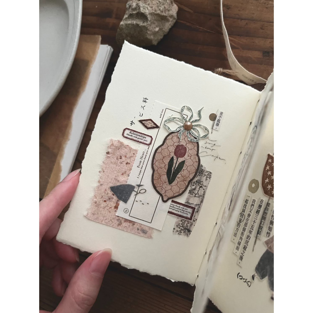 微瘋畫室 花窓Flower Window 5cm霧面PET膠帶【立夏手帳生活】-細節圖9