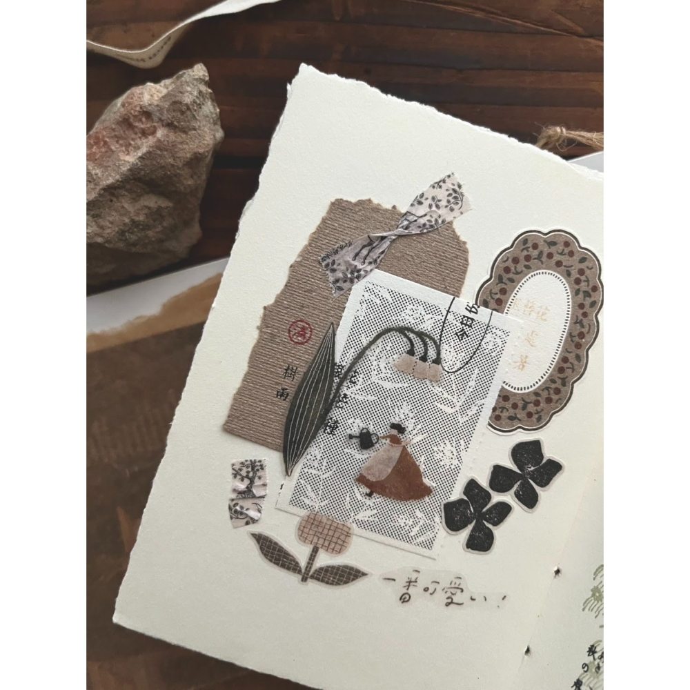 【2款】微瘋畫室「赤果Cherry/花柄Ditzy Floral」便簽本【立夏手帳生活】-細節圖3