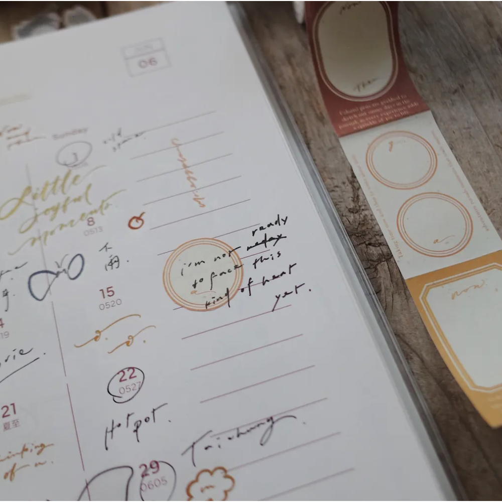 茄子先生 Now and then 可撕便利貼 捲型貼紙 【立夏手帳生活】-細節圖7