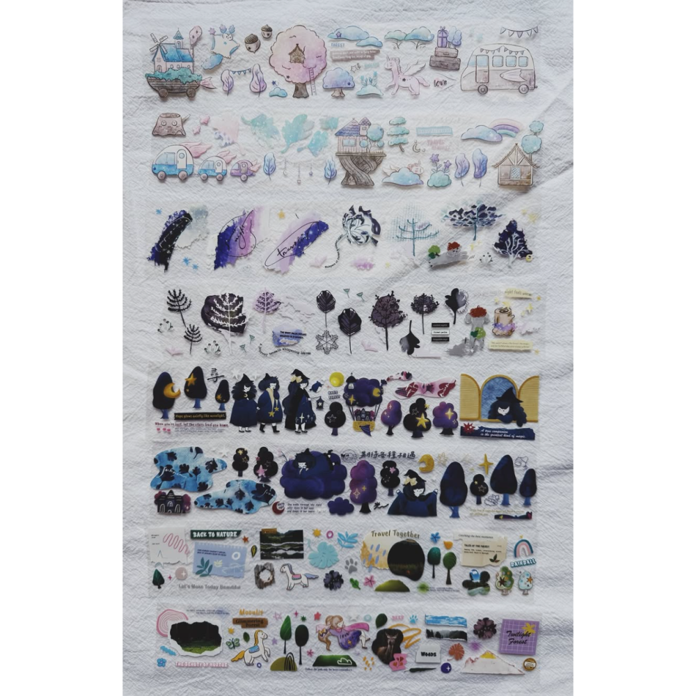 【聯名款】莫非是芝麻球 『四重夢・森』 fafa製造所 好築藝 ha7uu哈啾 5cm亮面PET膠帶【立夏手帳生活】-細節圖4