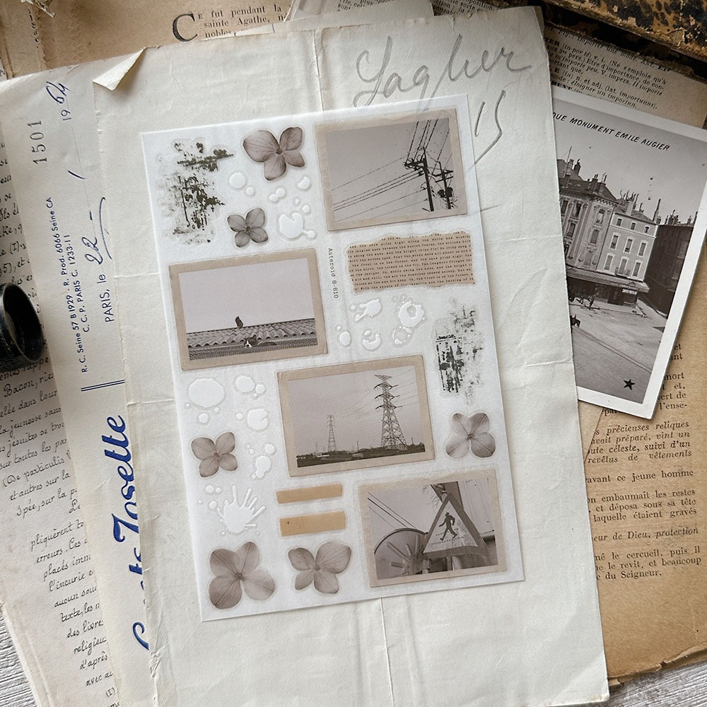 【2款】Asteroid b-610小行星「給自己的時光01/日常時光01」感壓貼紙【立夏手帳生活】-規格圖2