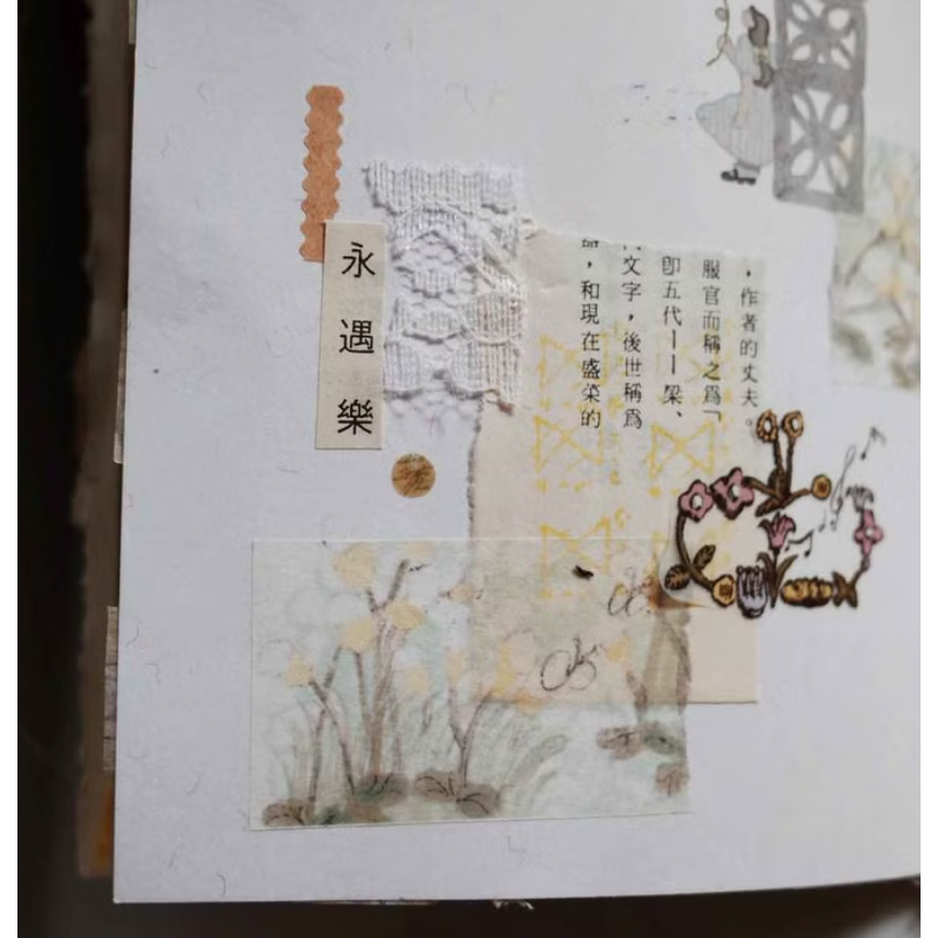 何包蛋 記憶花影 3cm和紙離型紙膠帶 misshoegg【立夏手帳生活】-細節圖5