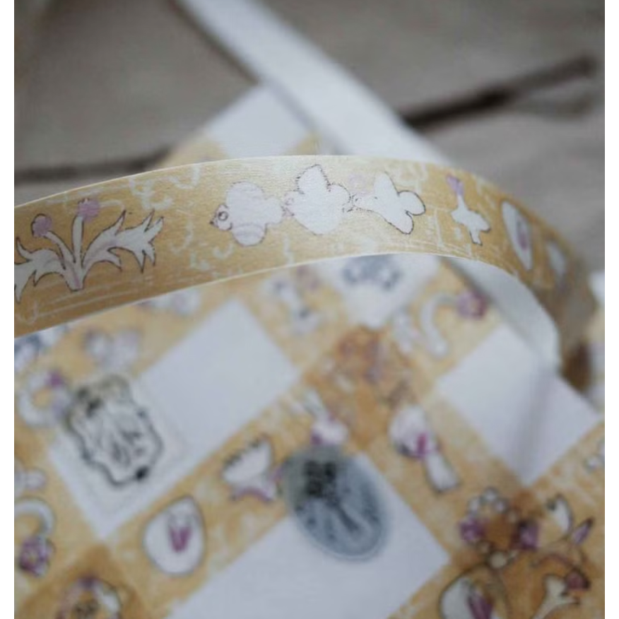 何包蛋 啞啞小黃花 1.5cm和紙膠帶 misshoegg【立夏手帳生活】-細節圖3