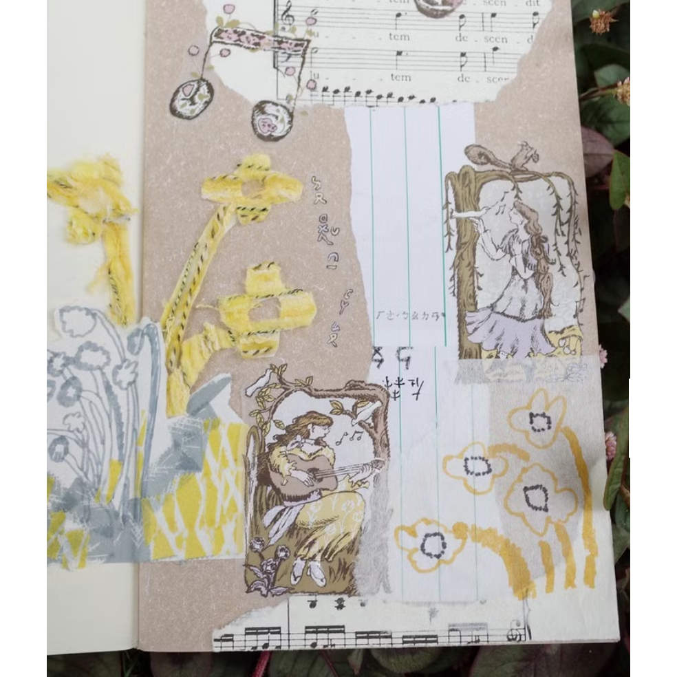 何包蛋 聽花的歌聲 4.5cm霧面PET膠帶 misshoegg【立夏手帳生活】-細節圖2