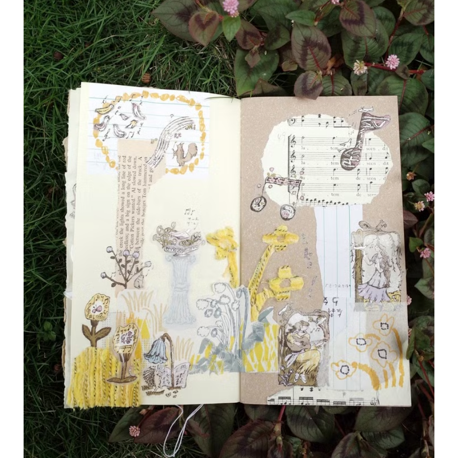 何包蛋 聽花的歌聲 4.5cm霧面PET膠帶 misshoegg【立夏手帳生活】-細節圖3