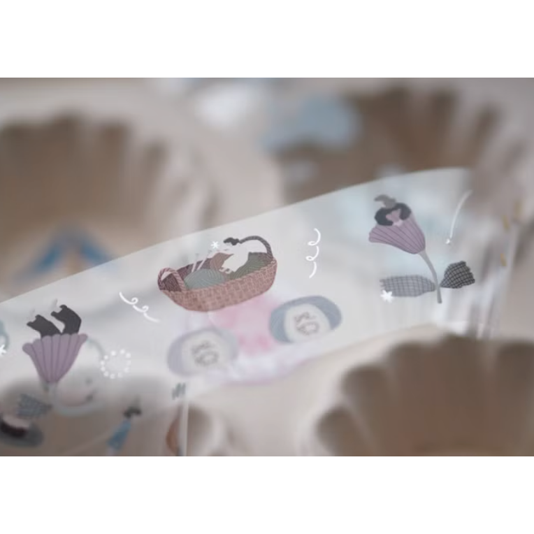 IVY SNOW 森空 少女詩集 4cm燙霧銀亮面PET膠帶【立夏手帳生活】-細節圖5