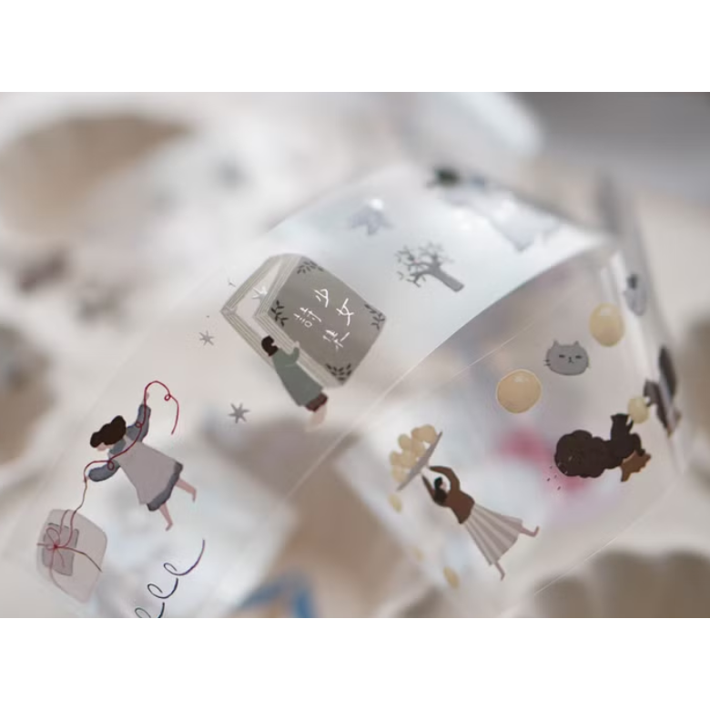 IVY SNOW 森空 少女詩集 4cm燙霧銀亮面PET膠帶【立夏手帳生活】-細節圖6