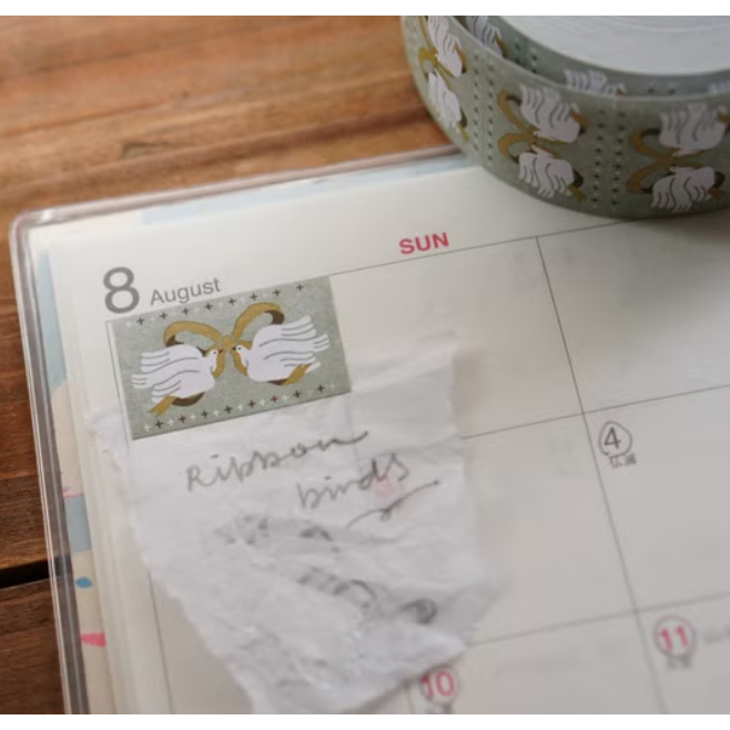 【共4款】IVY SNOW 森空「啾啾鳥/松鼠與麵包/鬆餅/冬」標籤貼紙卷【立夏手帳生活】-細節圖4