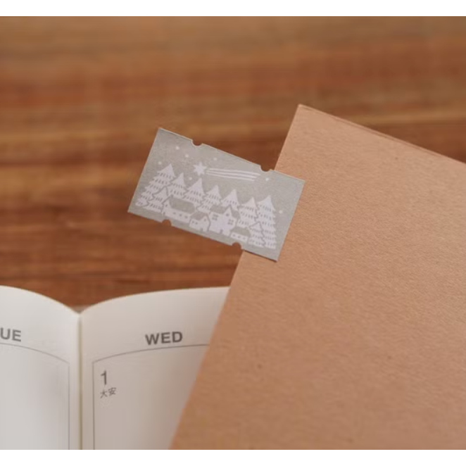 【共4款】IVY SNOW 森空「啾啾鳥/松鼠與麵包/鬆餅/冬」標籤貼紙卷【立夏手帳生活】-細節圖10