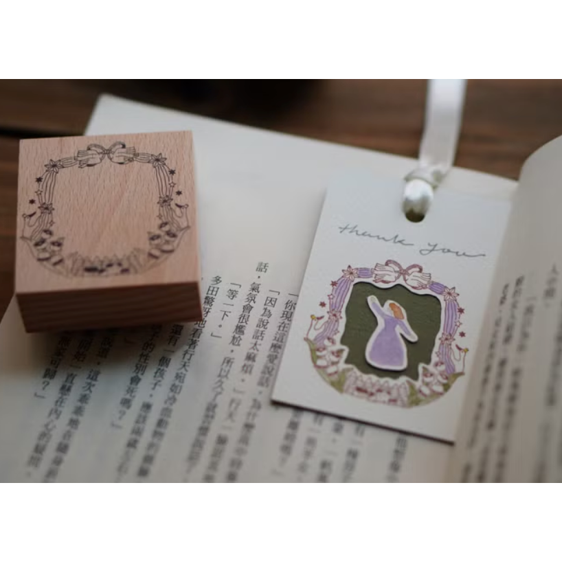 【共2款】IVY SNOW 森空「天鵝劇場/海」櫸木印章【立夏手帳生活】-細節圖2
