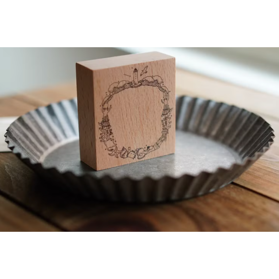 【共2款】IVY SNOW 森空「天鵝劇場/海」櫸木印章【立夏手帳生活】-規格圖6