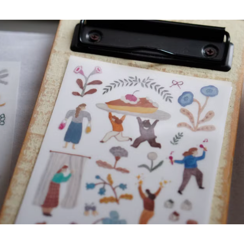 【共4款】IVY SNOW 森空「孤色調/a lovely day/春綻/少女詩集」轉印貼紙【立夏手帳生活】-細節圖3