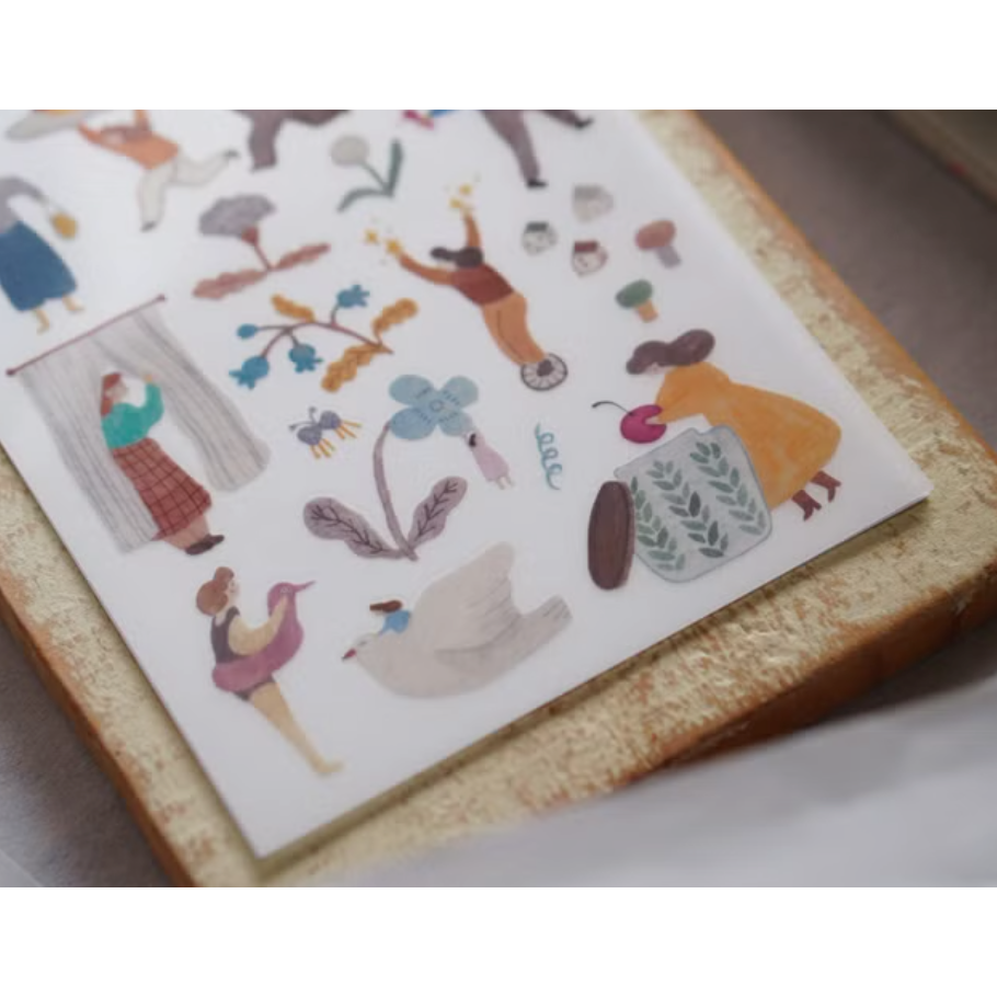 【共4款】IVY SNOW 森空「孤色調/a lovely day/春綻/少女詩集」轉印貼紙【立夏手帳生活】-細節圖4