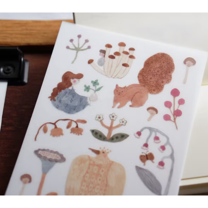 【共4款】IVY SNOW 森空「孤色調/a lovely day/春綻/少女詩集」轉印貼紙【立夏手帳生活】-細節圖5