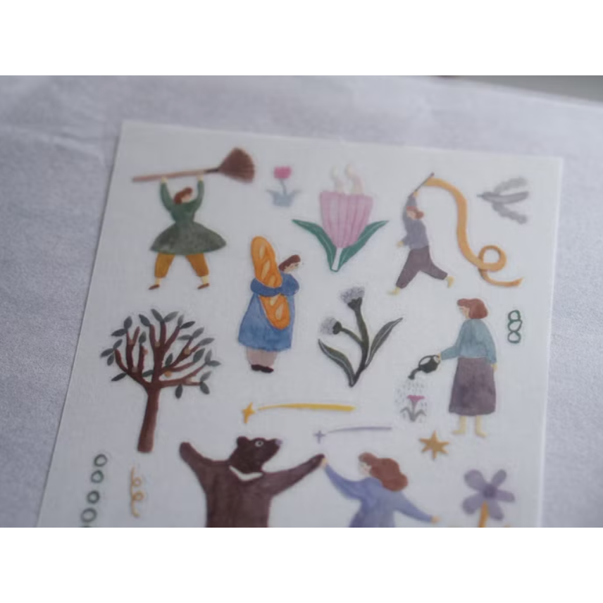 【共4款】IVY SNOW 森空「孤色調/a lovely day/春綻/少女詩集」轉印貼紙【立夏手帳生活】-細節圖7