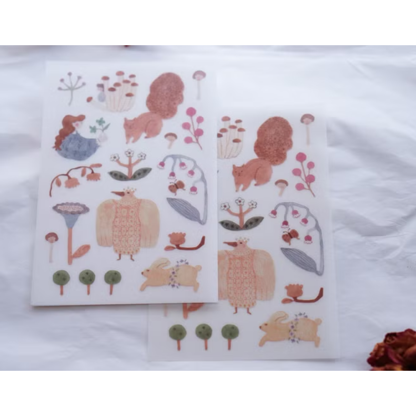 【共4款】IVY SNOW 森空「孤色調/a lovely day/春綻/少女詩集」轉印貼紙【立夏手帳生活】-規格圖8