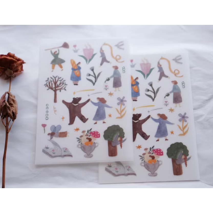 【共4款】IVY SNOW 森空「孤色調/a lovely day/春綻/少女詩集」轉印貼紙【立夏手帳生活】-規格圖8