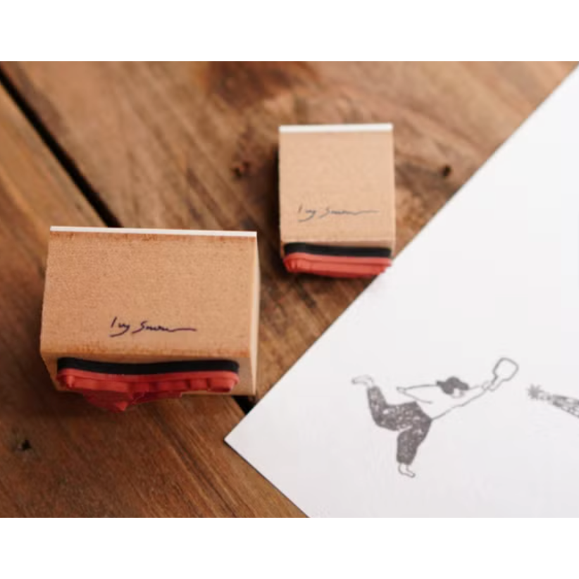 【共10款】IVY SNOW 森空 藍色系列 壓縮木印章【立夏手帳生活】-細節圖6