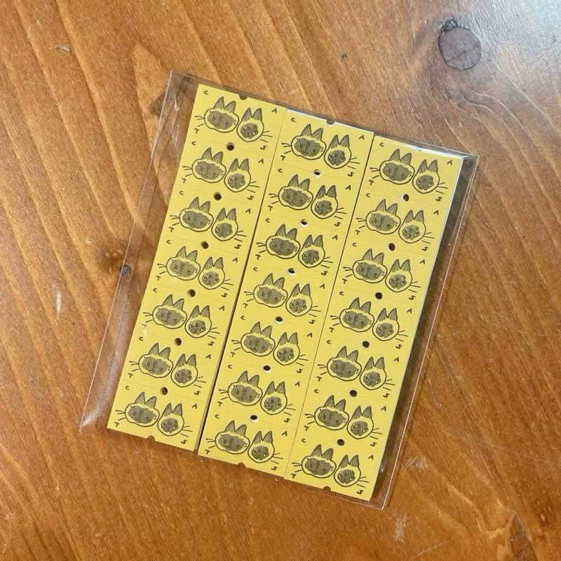 『標籤貼分裝包』羊君「黑嚕嚕/貓箱/咪兔/招福貓/招財貓/大吉大利」【立夏手帳生活】-細節圖2