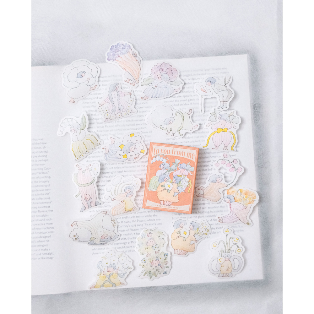dodolulu 火柴盒手帳貼紙11「給你的」女孩貼紙 手帳素材 紙貼紙【立夏手帳生活】-細節圖5