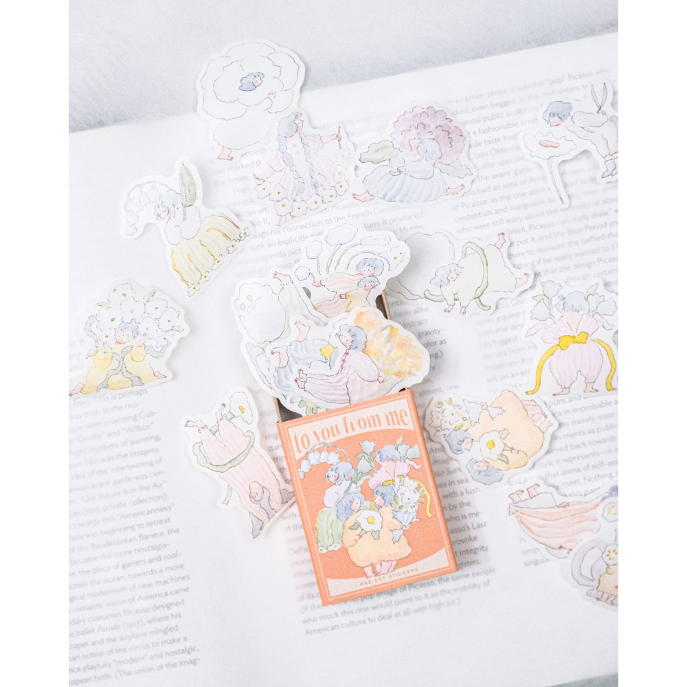 dodolulu 火柴盒手帳貼紙11「給你的」女孩貼紙 手帳素材 紙貼紙【立夏手帳生活】-細節圖6