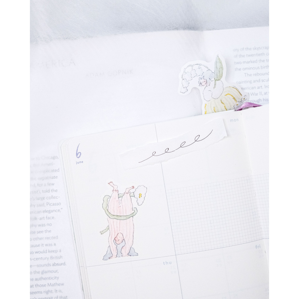 dodolulu 火柴盒手帳貼紙11「給你的」女孩貼紙 手帳素材 紙貼紙【立夏手帳生活】-細節圖7