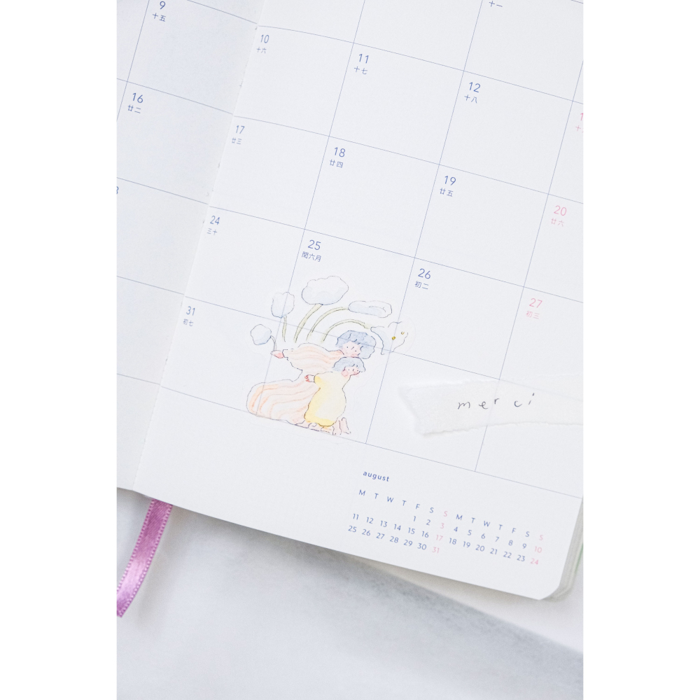 dodolulu 火柴盒手帳貼紙11「給你的」女孩貼紙 手帳素材 紙貼紙【立夏手帳生活】-細節圖9