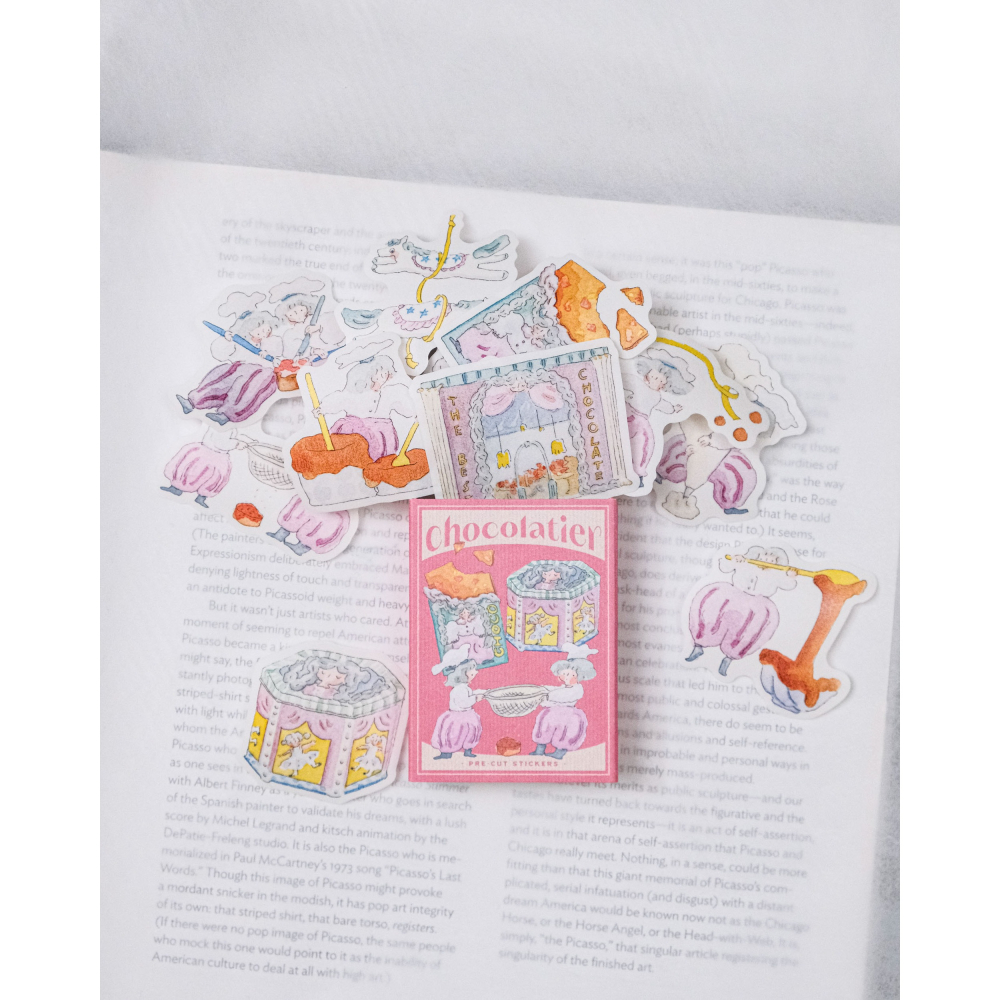 dodolulu 火柴盒手帳貼紙12「可可屋」女孩貼紙 手帳素材 紙貼紙【立夏手帳生活】-細節圖6