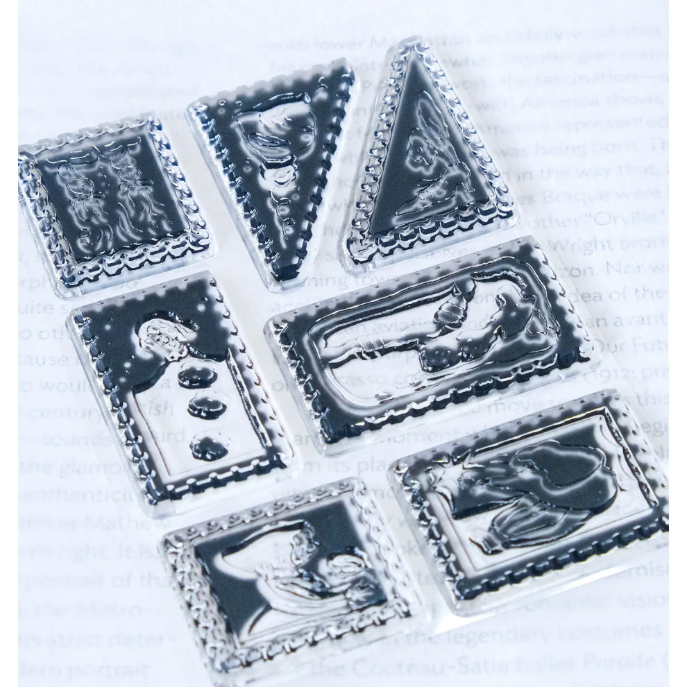 dodolulu 水晶印章「想你了」可愛女孩 手帳素材 【立夏手帳生活】-細節圖3