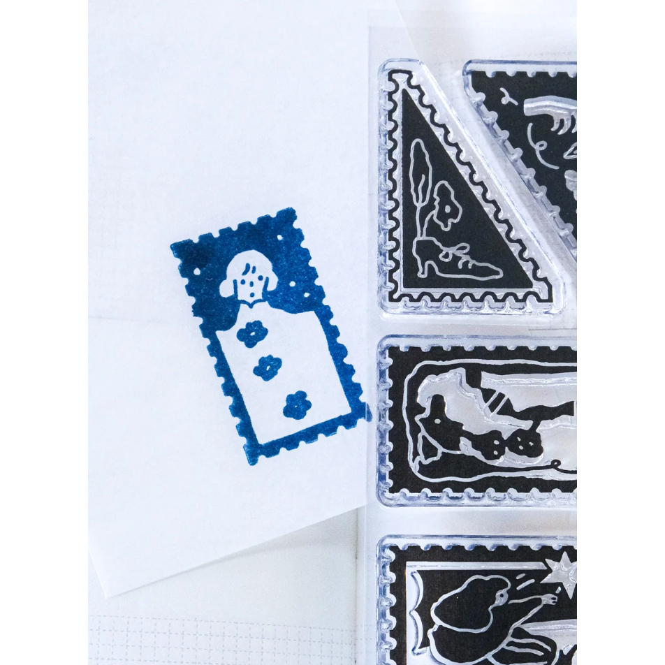 dodolulu 水晶印章「想你了」可愛女孩 手帳素材 【立夏手帳生活】-細節圖4