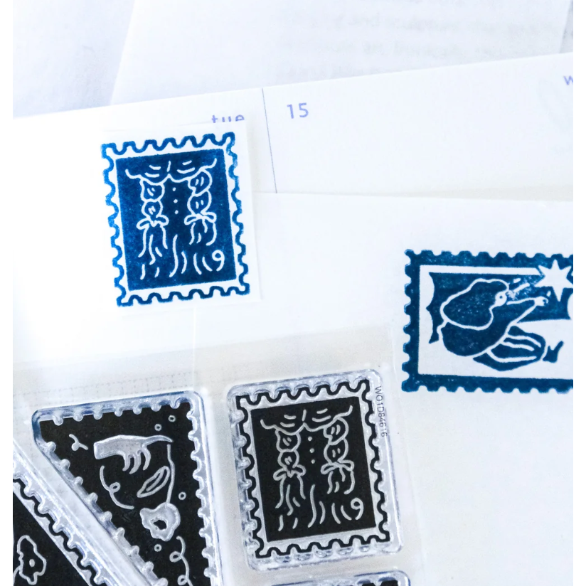 dodolulu 水晶印章「想你了」可愛女孩 手帳素材 【立夏手帳生活】-細節圖6