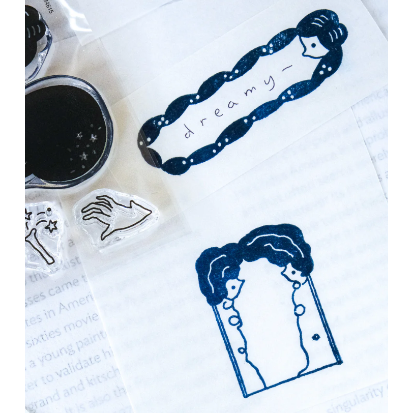 dodolulu 水晶印章「魔幻劇場」可愛女孩 手帳素材 【立夏手帳生活】-細節圖6