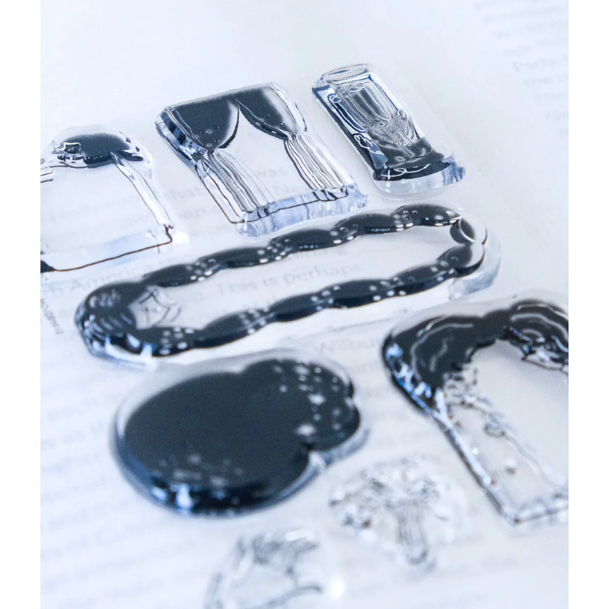 dodolulu 水晶印章「魔幻劇場」可愛女孩 手帳素材 【立夏手帳生活】-細節圖9