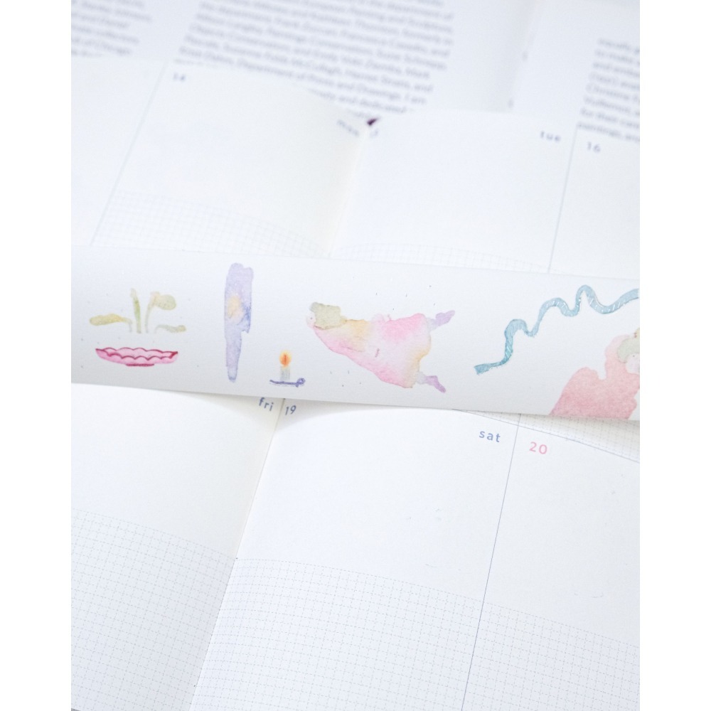 【雙材質】dodolulu『墨墨想像』3.5cm燙金霧面PET膠帶/和紙膠帶 優雅女孩風 紙膠帶【立夏手帳生活】-細節圖9