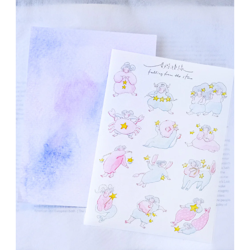 dodolulu『星際邊緣』女孩貼紙 手帳素材 紙貼紙【立夏手帳生活】-細節圖4