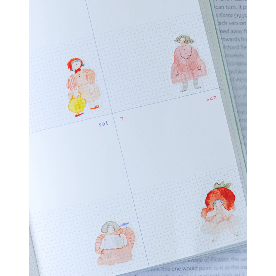 【4款各雙材質】dodolulu『好日子系列』3cm霧面PET膠帶/和紙膠帶【立夏手帳生活】-細節圖2