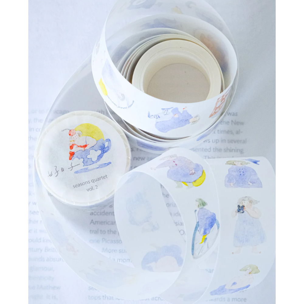 【4款各雙材質】dodolulu『好日子系列』3cm霧面PET膠帶/和紙膠帶【立夏手帳生活】-細節圖4