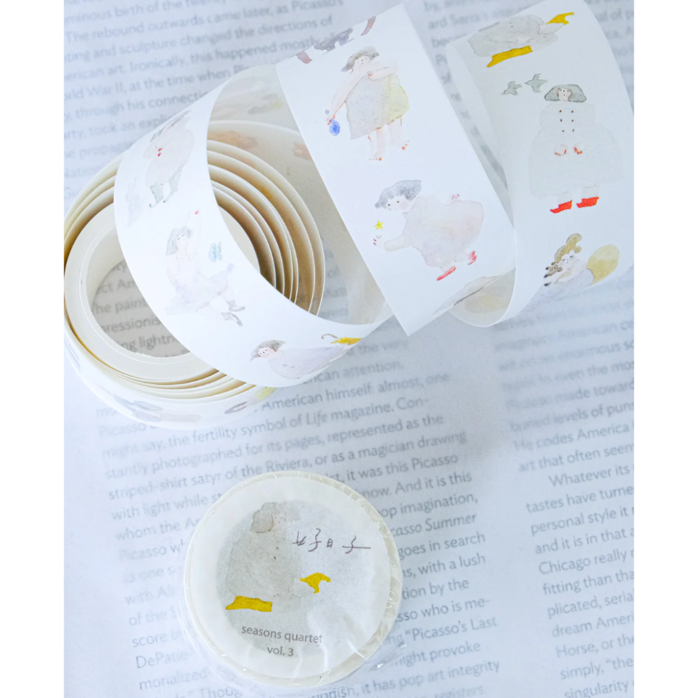 【4款各雙材質】dodolulu『好日子系列』3cm霧面PET膠帶/和紙膠帶【立夏手帳生活】-細節圖7