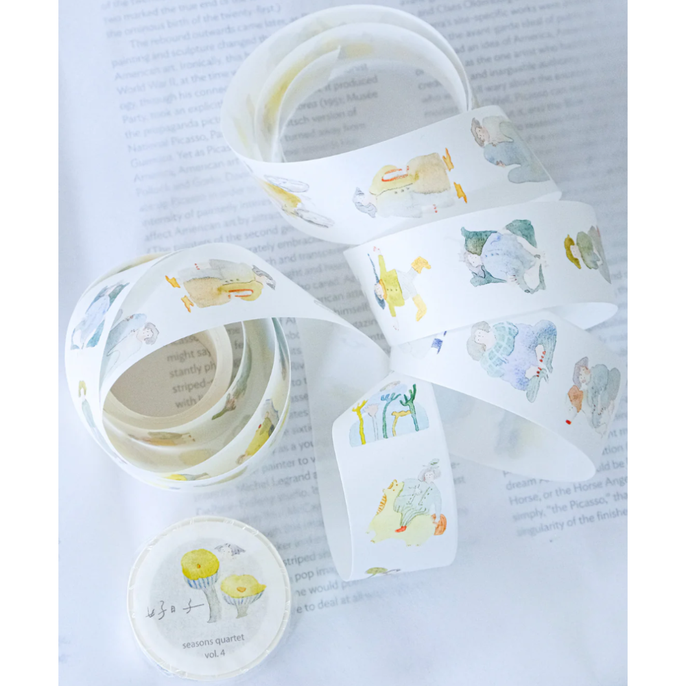 【4款各雙材質】dodolulu『好日子系列』3cm霧面PET膠帶/和紙膠帶【立夏手帳生活】-細節圖10