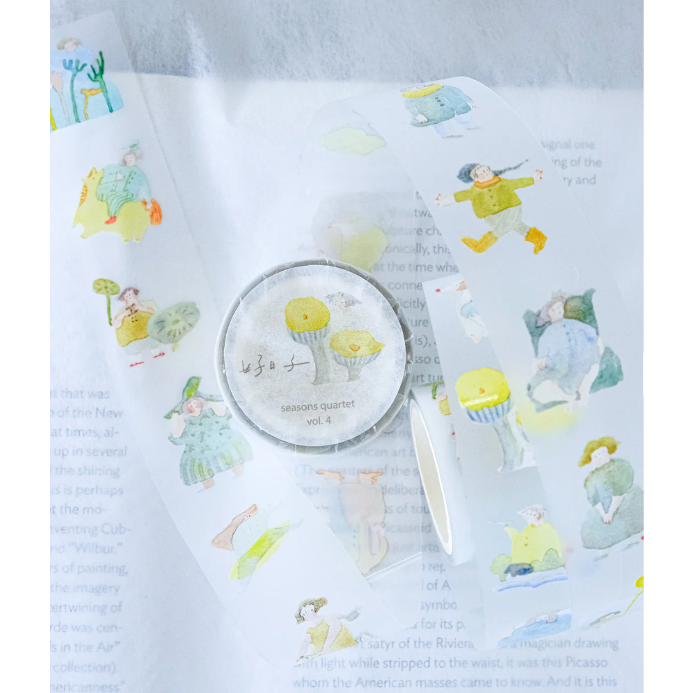 【4款各雙材質】dodolulu『好日子系列』3cm霧面PET膠帶/和紙膠帶【立夏手帳生活】-細節圖11