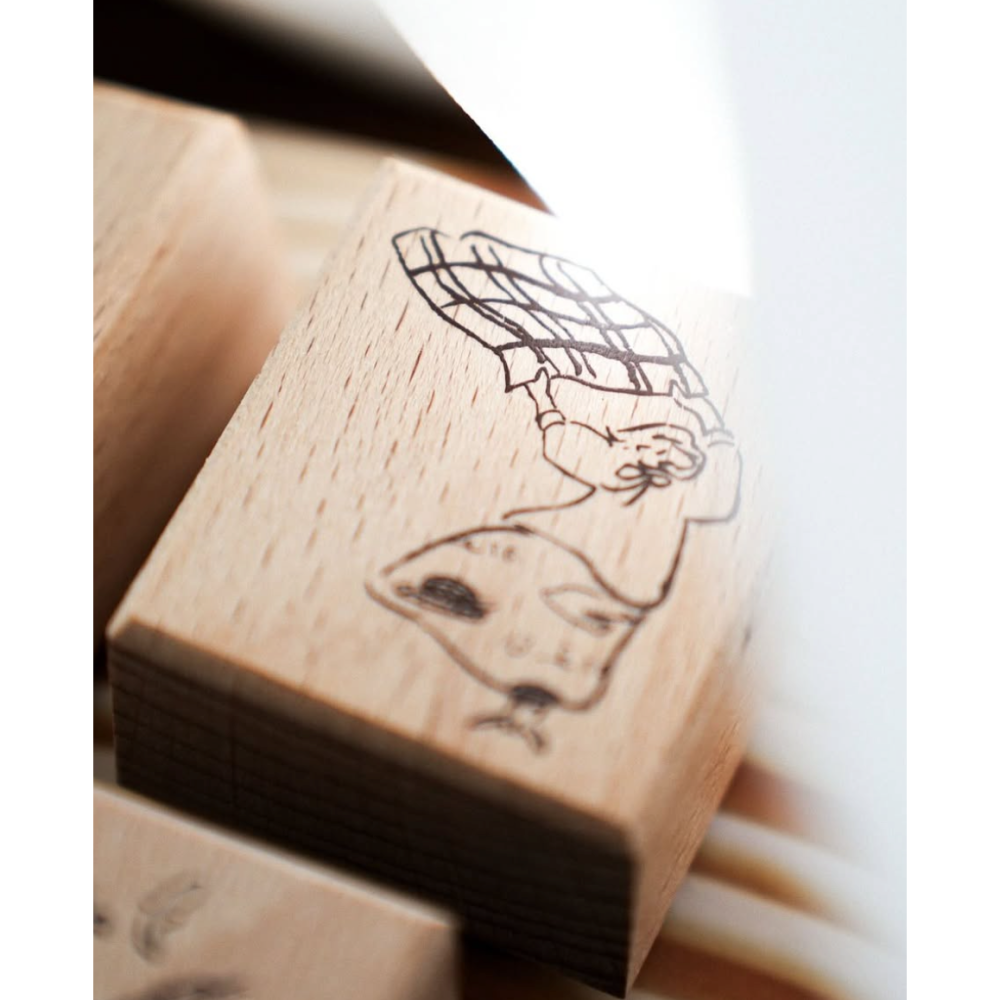 山泥泥yamadoro『海的留言板系列』櫸木印章 共5款【立夏手帳生活】-細節圖4