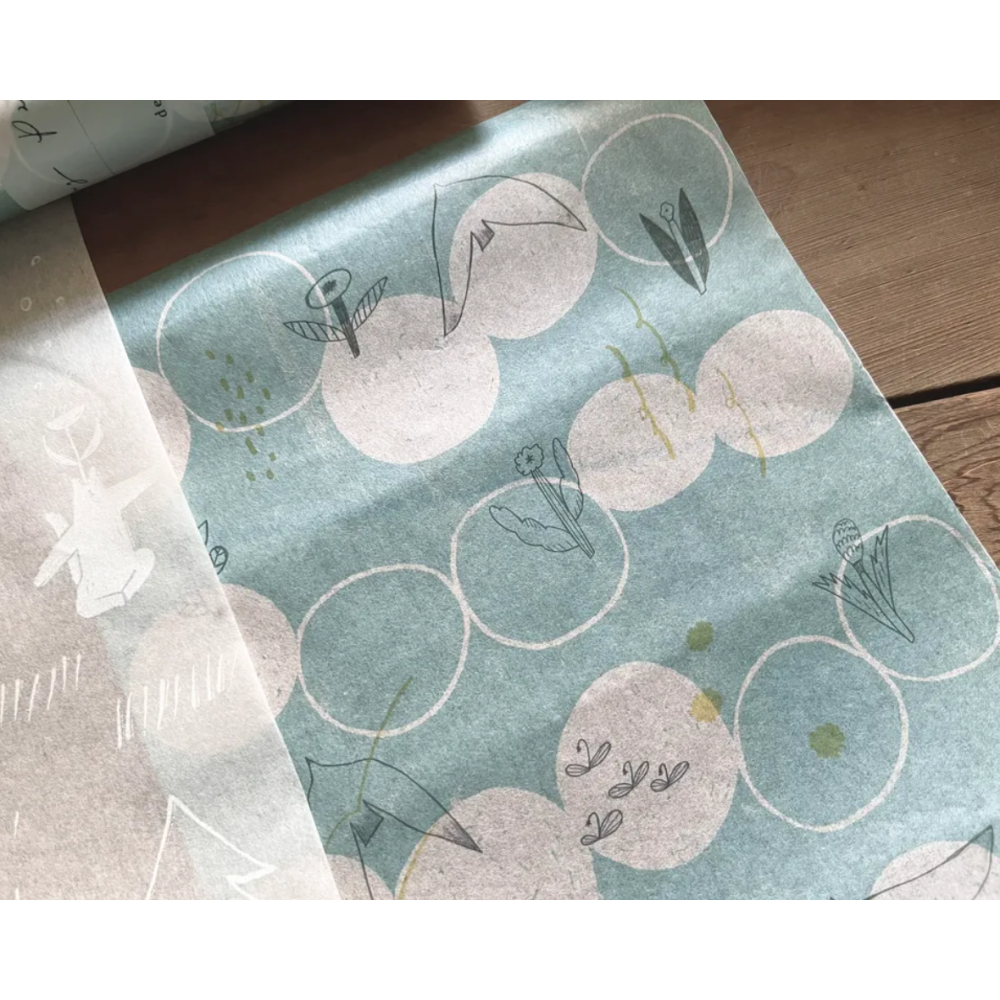 【2款】森酪梨Avocado mori 包裝紙卷「散策小徑/白群」wrapping paper roll-細節圖2