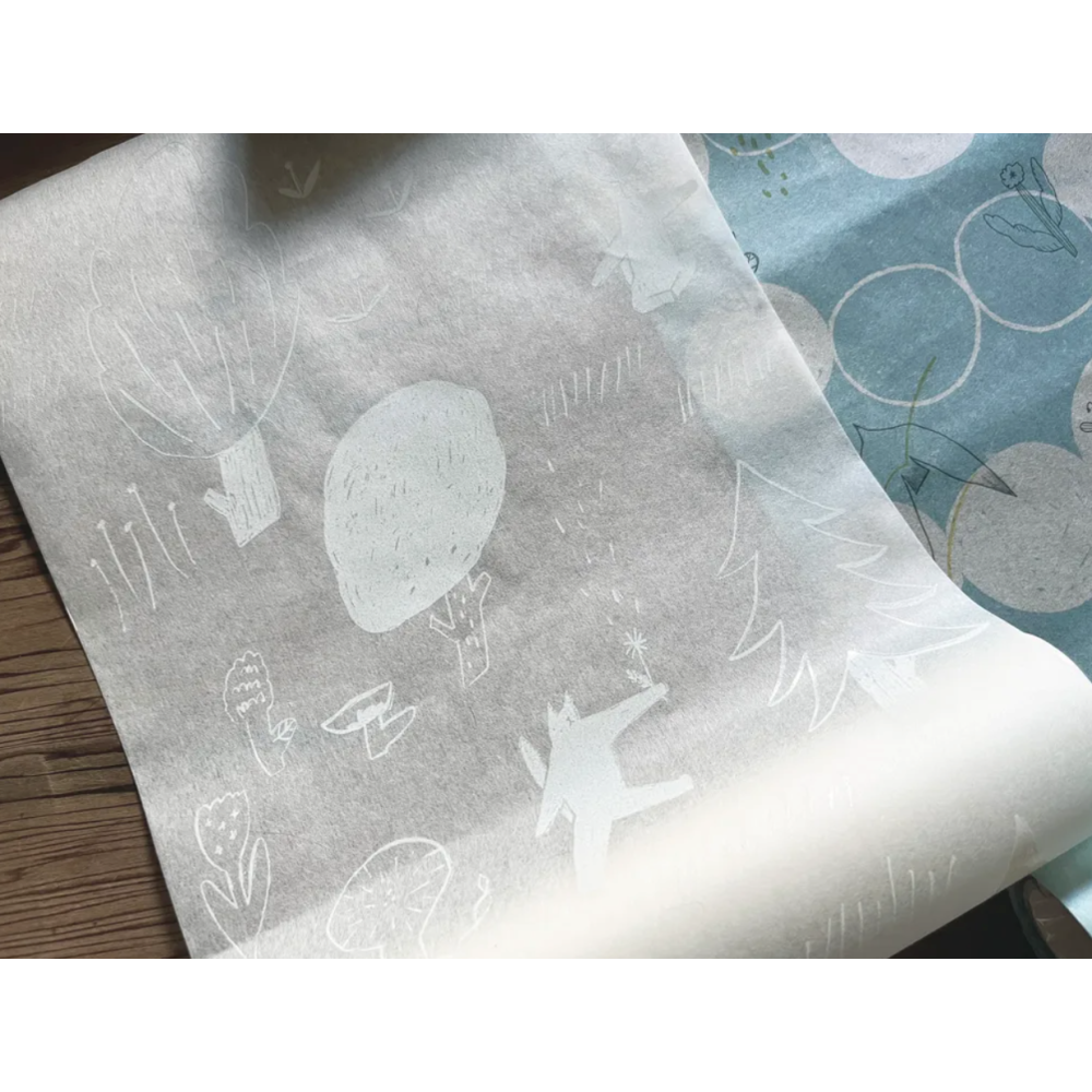 【2款】森酪梨Avocado mori 包裝紙卷「散策小徑/白群」wrapping paper roll-細節圖3