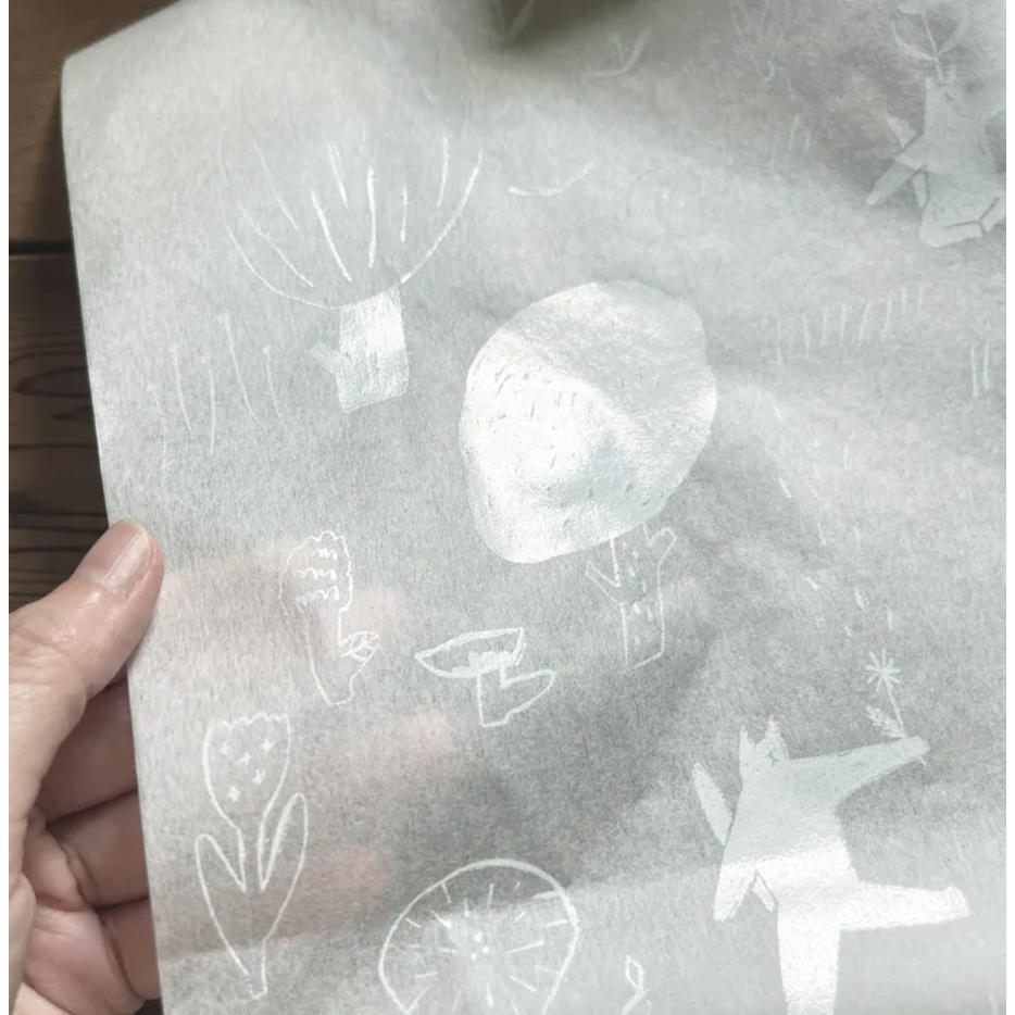 【2款】森酪梨Avocado mori 包裝紙卷「散策小徑/白群」wrapping paper roll-細節圖4