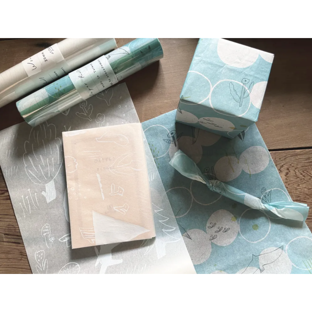 【2款】森酪梨Avocado mori 包裝紙卷「散策小徑/白群」wrapping paper roll-細節圖5
