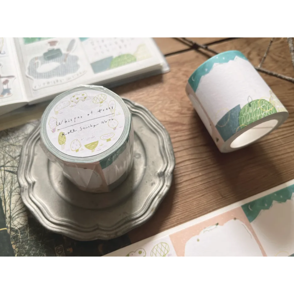 森酪梨Avocado mori 樹的低語 Whisper of trees 付箋留言貼 Roll sticky note-細節圖2