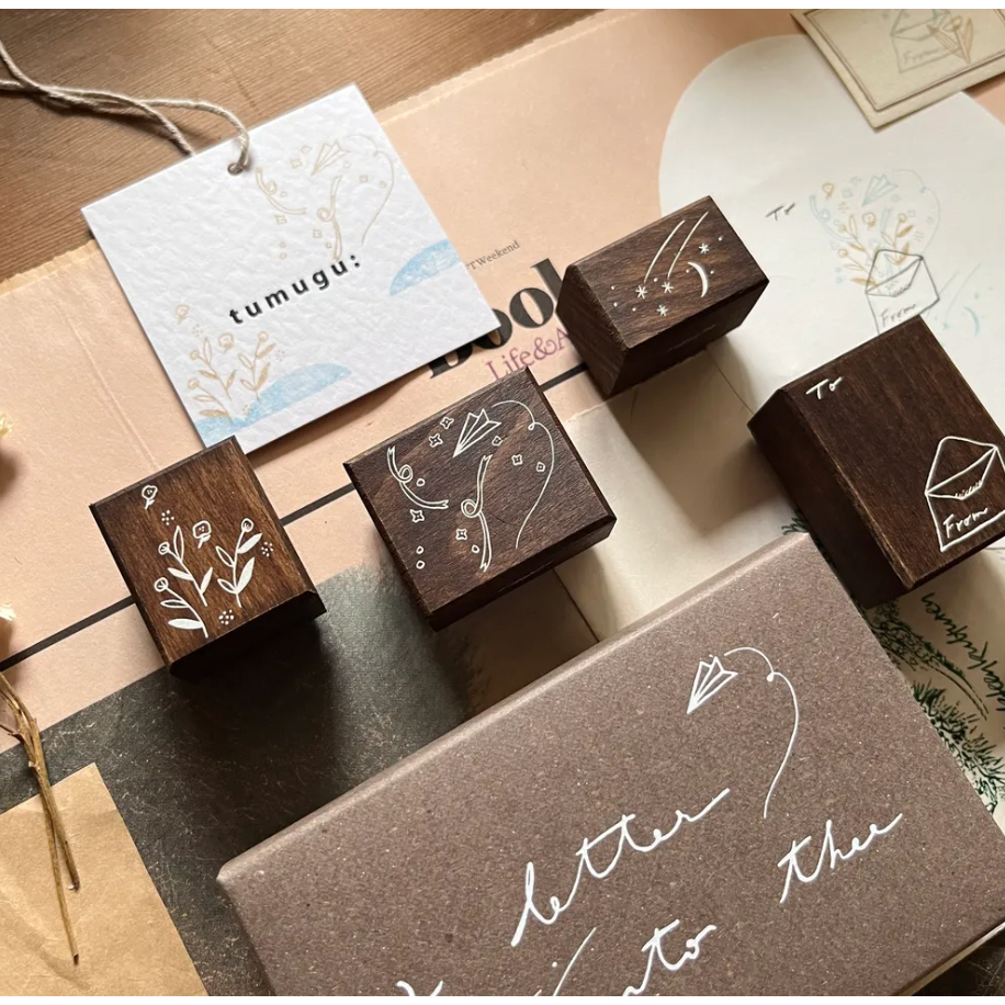 森酪梨Avocado mori 每日day by day / 寫給你的信 a letter unto thee 木製印章-細節圖2